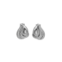 Drape Small Silver Earrings