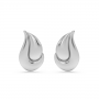 Drape Silver Earrings